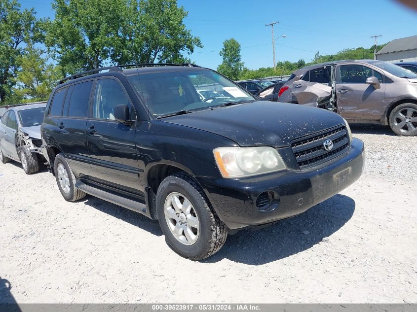 2002 Toyota Highlander VIN: JTEHD21A020015185 Lot: 39523917