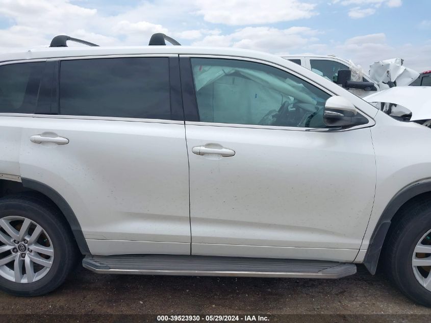 2016 Toyota Highlander Le VIN: 5TDZARFH7GS021215 Lot: 39523930