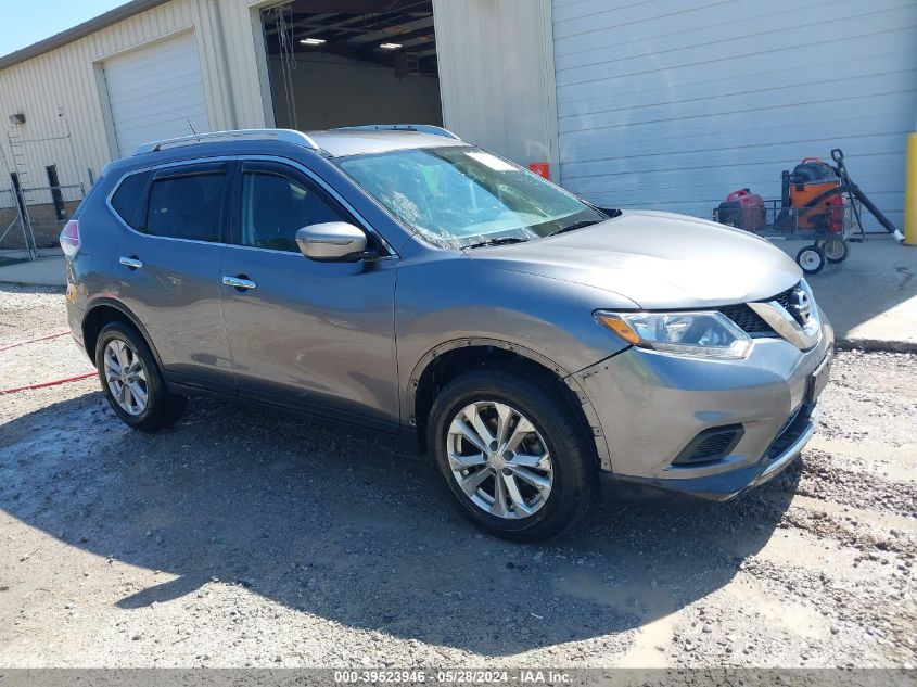 2016 Nissan Rogue Sv VIN: KNMAT2MT0GP715826 Lot: 39523946