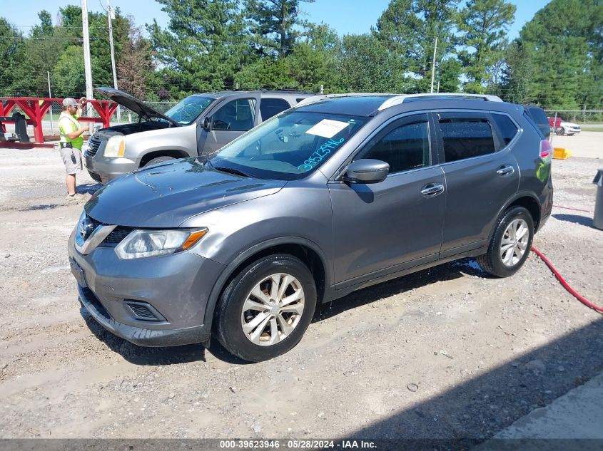 2016 Nissan Rogue Sv VIN: KNMAT2MT0GP715826 Lot: 39523946