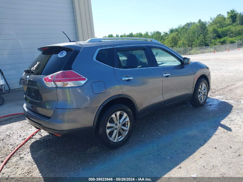 2016 Nissan Rogue Sv VIN: KNMAT2MT0GP715826 Lot: 39523946