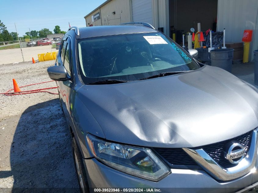 2016 Nissan Rogue Sv VIN: KNMAT2MT0GP715826 Lot: 39523946