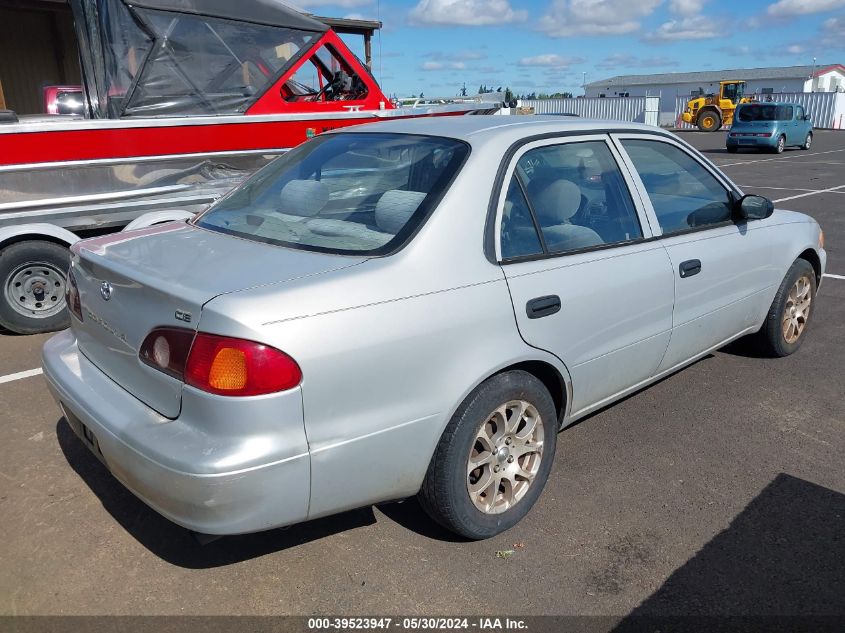 2002 Toyota Corolla Ce VIN: 1NXBR12E82Z607459 Lot: 39523947