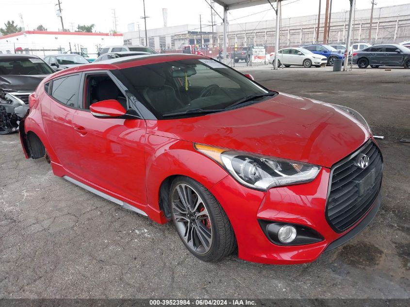 2016 HYUNDAI VELOSTER TURBO - KMHTC6AE5GU257641