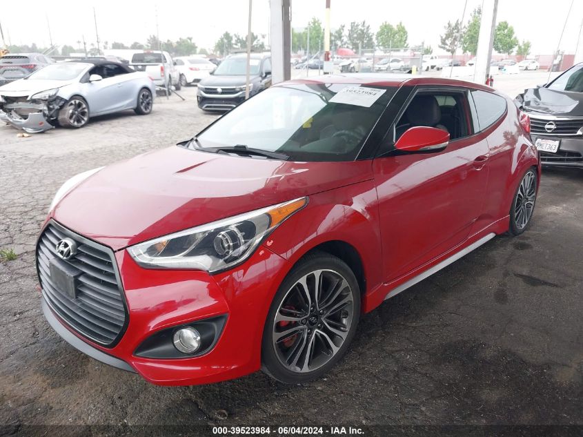 KMHTC6AE5GU257641 2016 Hyundai Veloster Turbo