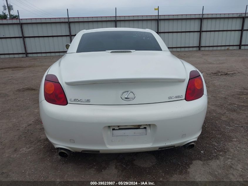 2003 Lexus Sc 430 VIN: JTHFN48Y430048441 Lot: 39523987