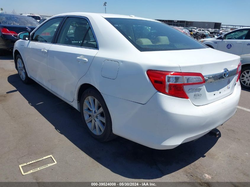 2012 Toyota Camry Hybrid Xle VIN: 4T1BD1FKXCU046682 Lot: 39524008