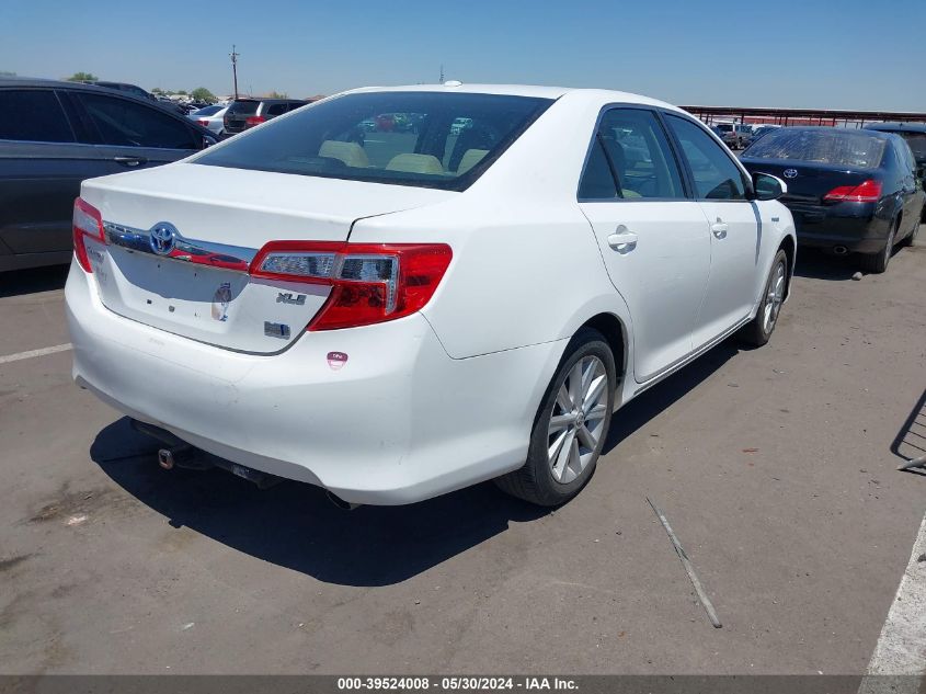 2012 Toyota Camry Hybrid Xle VIN: 4T1BD1FKXCU046682 Lot: 39524008