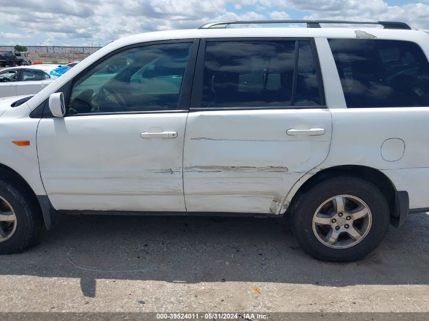 2007 Honda Pilot Ex-L VIN: 5FNYF18587B013209 Lot: 39524011