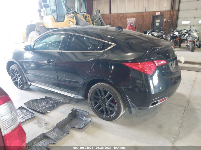 2012 Acura Zdx VIN: 2HNYB1H69CH500292 Lot: 39524024