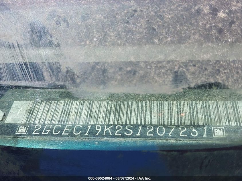 1995 Chevrolet Gmt-400 C1500 VIN: 2GCEC19K2S1207231 Lot: 39524084