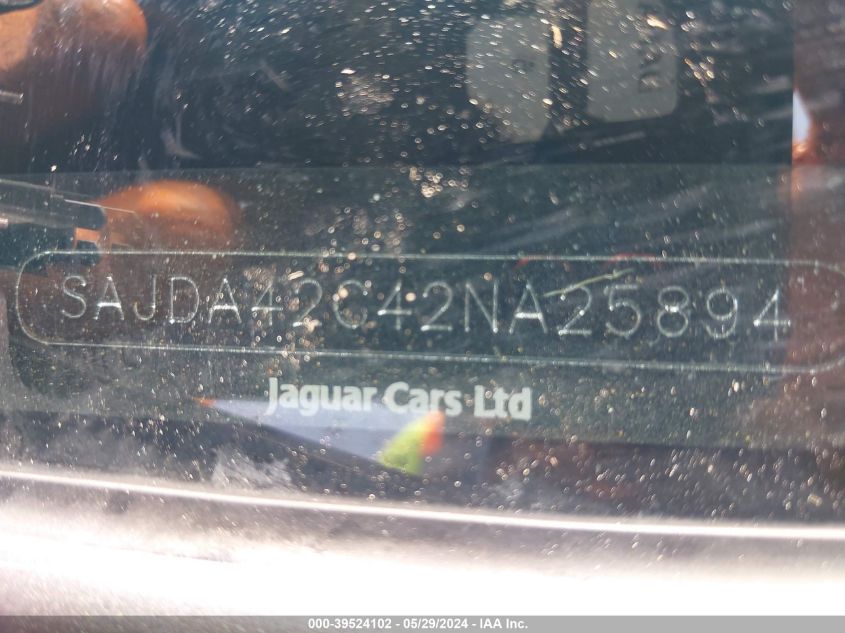 2002 Jaguar Xk8 VIN: SAJDA42C42NA25894 Lot: 39524102