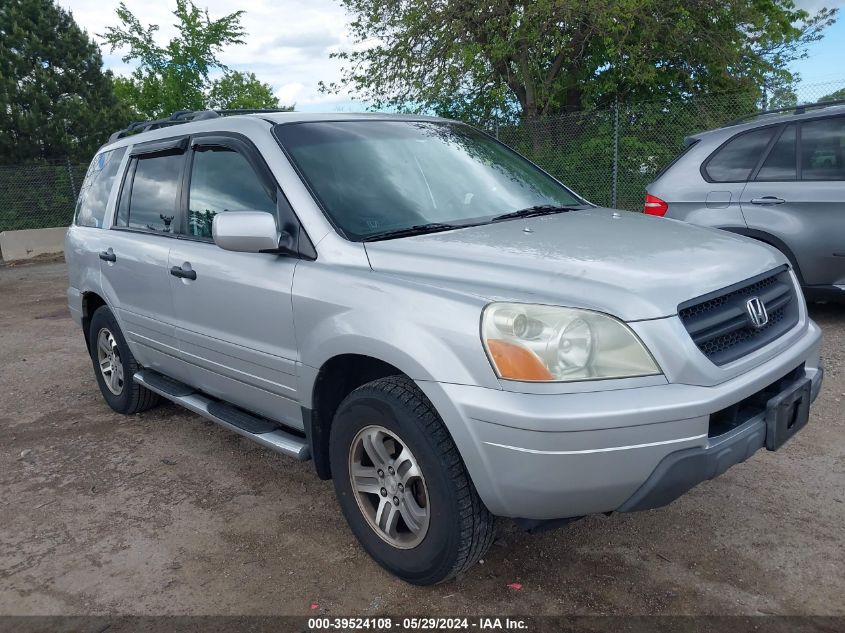 2004 Honda Pilot Ex-L VIN: 2HKYF18524H519177 Lot: 39524108