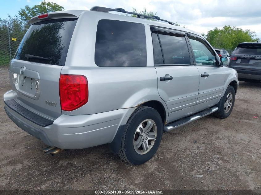 2004 Honda Pilot Ex-L VIN: 2HKYF18524H519177 Lot: 39524108