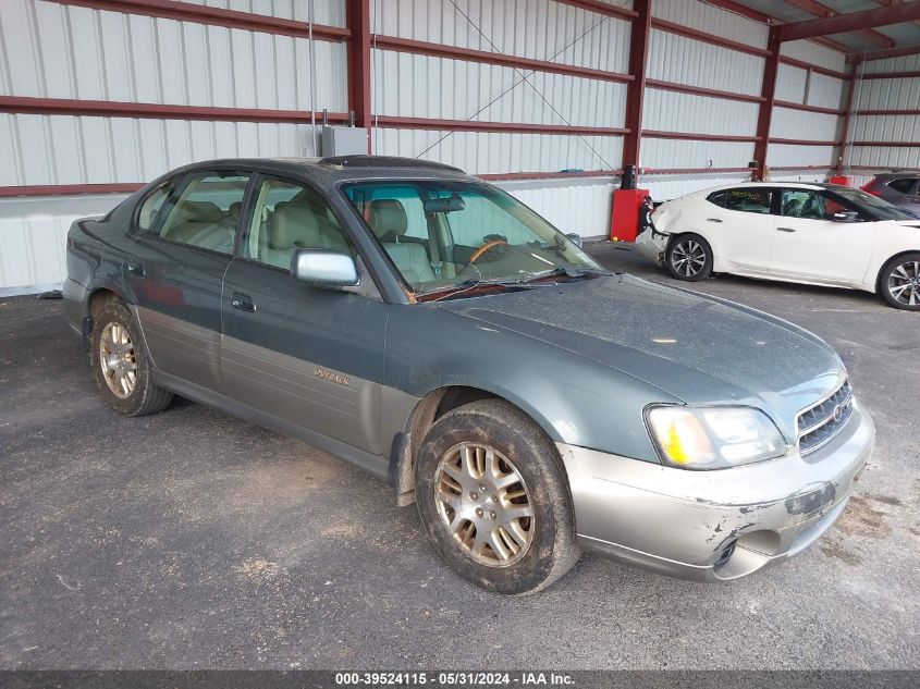 2002 Subaru Legacy Outback 3.0 H6/3.0 H6 Vdc VIN: 4S3BE896227202901 Lot: 39524115