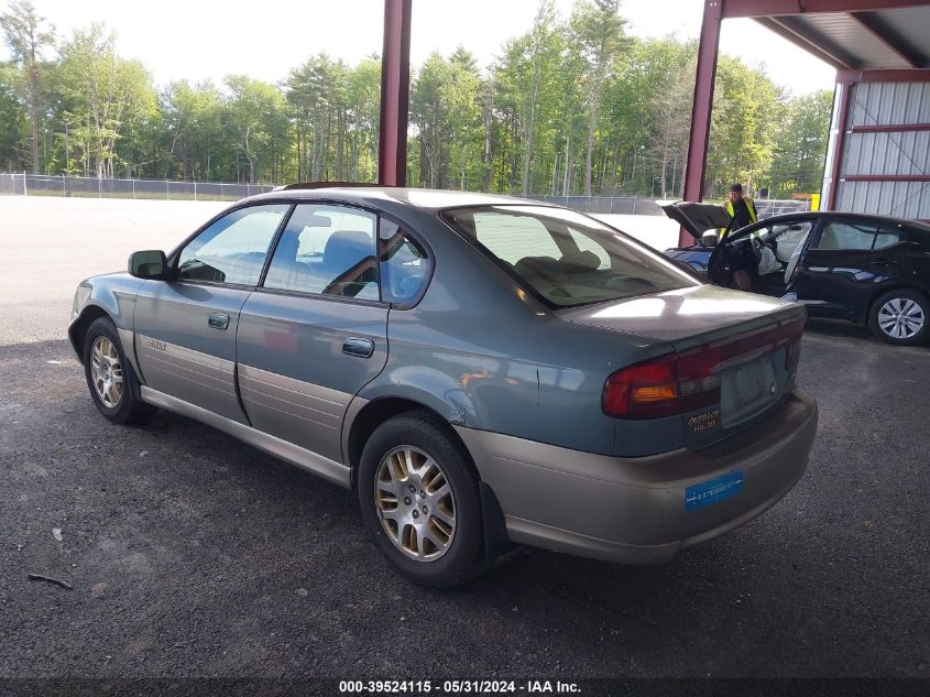 2002 Subaru Legacy Outback 3.0 H6/3.0 H6 Vdc VIN: 4S3BE896227202901 Lot: 39524115