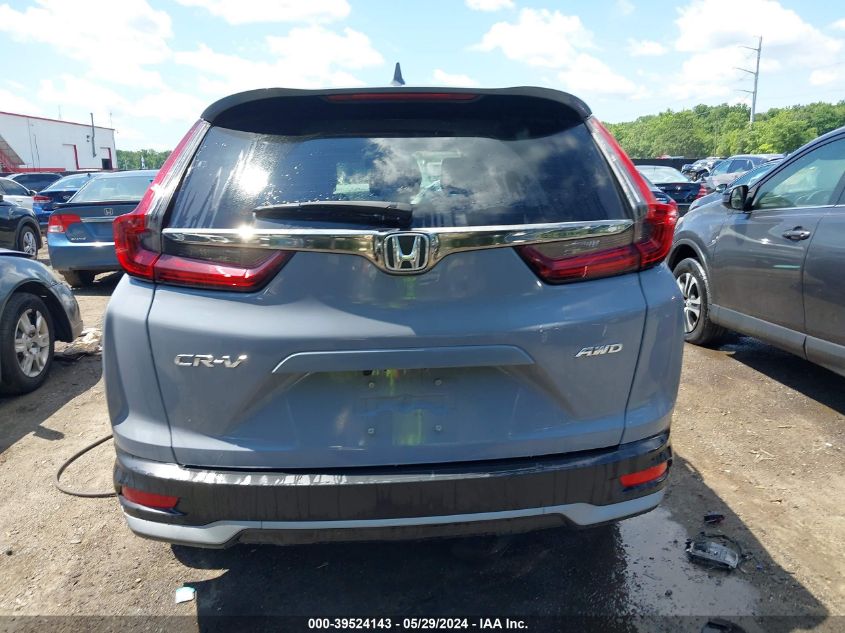 2022 Honda Cr-V Awd Ex-L VIN: 2HKRW2H83NH652195 Lot: 39524143