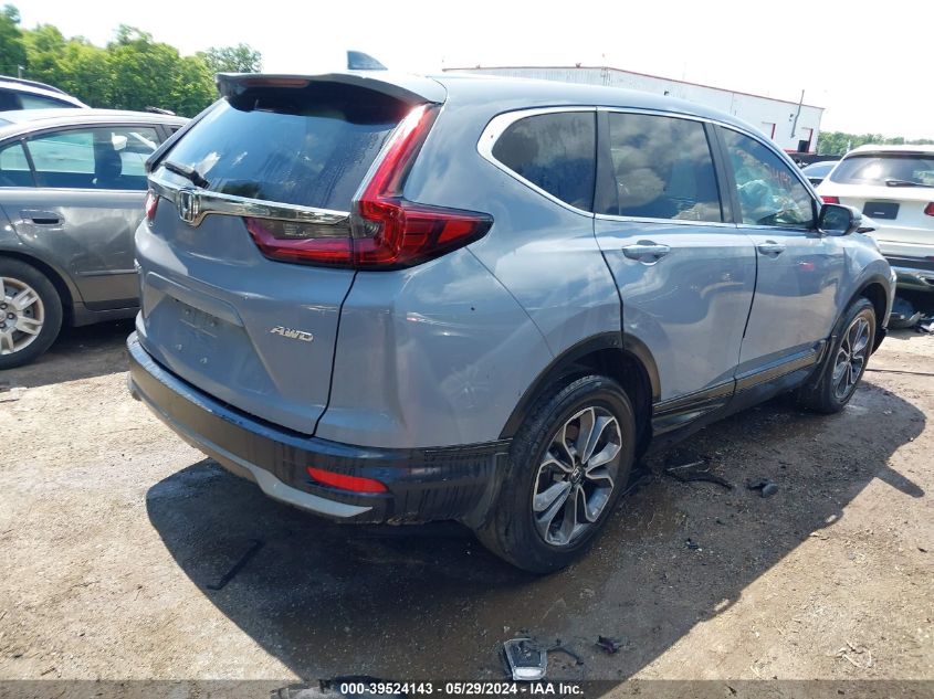 2022 Honda Cr-V Awd Ex-L VIN: 2HKRW2H83NH652195 Lot: 39524143