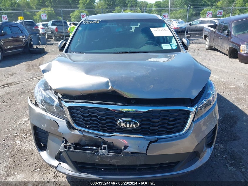 2019 Kia Sorento 3.3L Lx VIN: 5XYPGDA57KG440211 Lot: 39524146