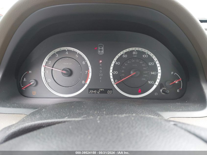 2010 Honda Accord 2.4 Lx VIN: 1HGCP2F3XAA115322 Lot: 39524158