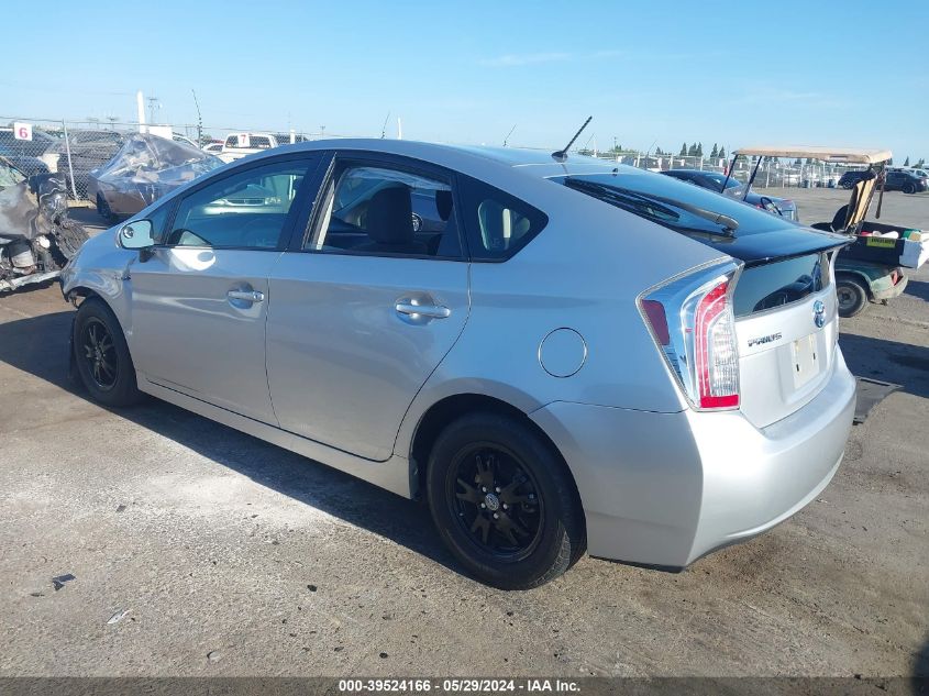 2013 Toyota Prius Two VIN: JTDKN3DU4D5701349 Lot: 39524166