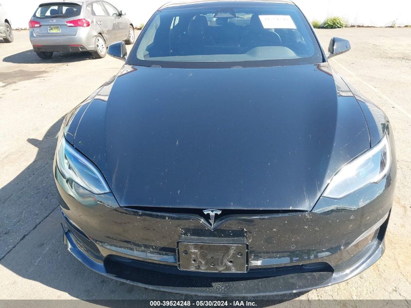 2022 Tesla Model S VIN: 5YJSA1E50NF485572 Lot: 39524248