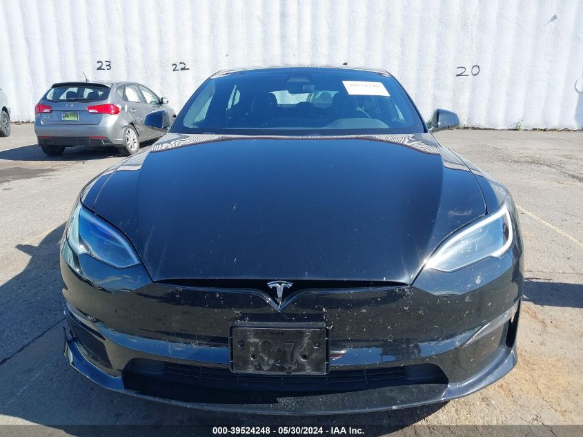 2022 Tesla Model S VIN: 5YJSA1E50NF485572 Lot: 39524248