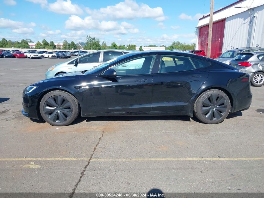 2022 Tesla Model S VIN: 5YJSA1E50NF485572 Lot: 39524248