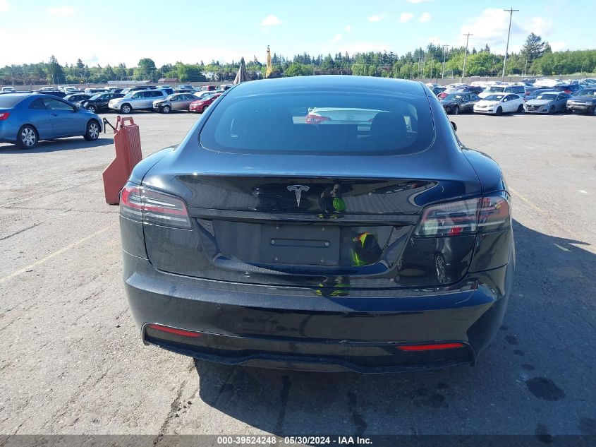 2022 Tesla Model S VIN: 5YJSA1E50NF485572 Lot: 39524248