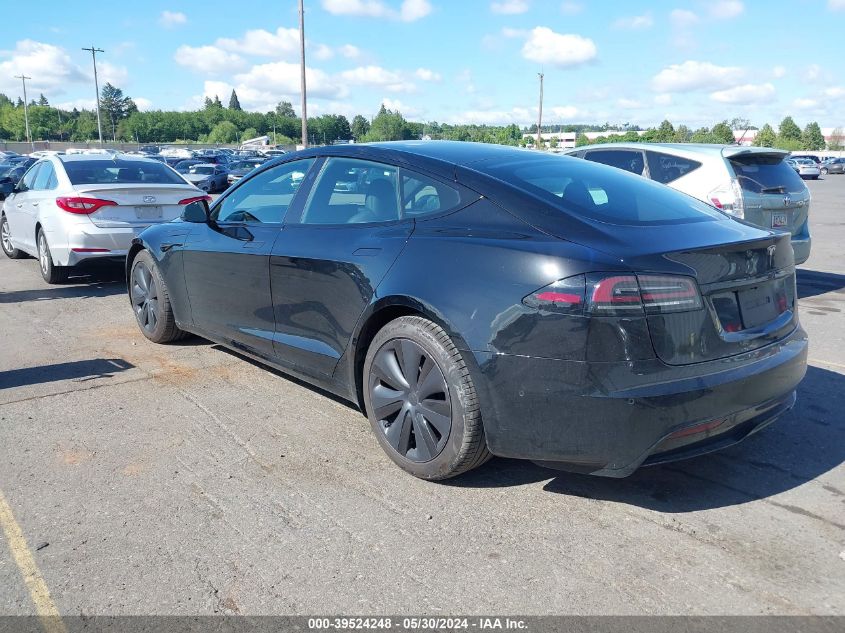 2022 Tesla Model S VIN: 5YJSA1E50NF485572 Lot: 39524248