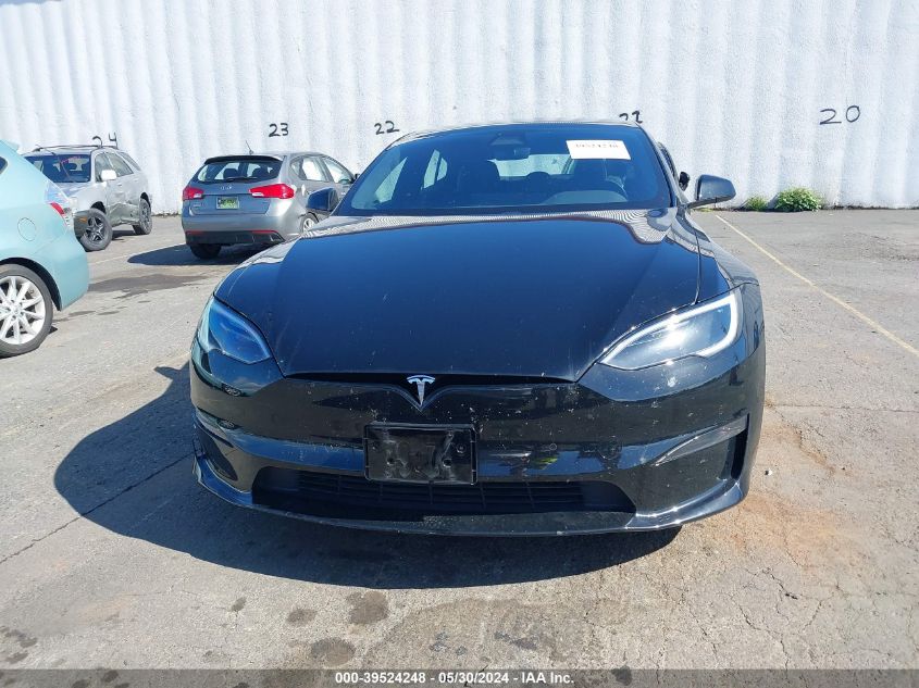 2022 Tesla Model S VIN: 5YJSA1E50NF485572 Lot: 39524248