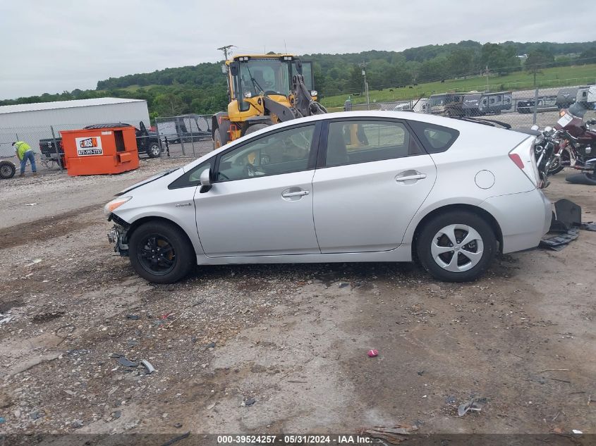 2012 Toyota Prius Three VIN: JTDKN3DU5C5437329 Lot: 39524257