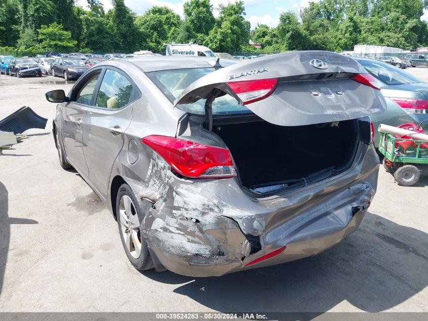 2013 Hyundai Elantra Gls VIN: 5NPDH4AE4DH369349 Lot: 39524283