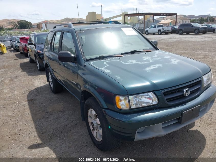 2000 Honda Passport Ex/Lx VIN: 4S6DM58W2Y4415386 Lot: 39524290