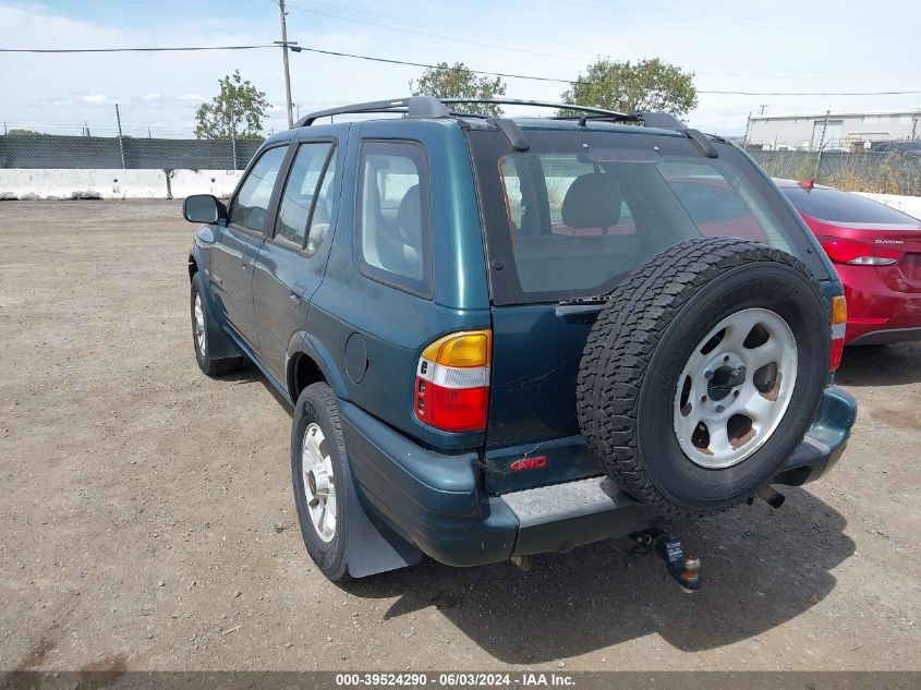 2000 Honda Passport Ex/Lx VIN: 4S6DM58W2Y4415386 Lot: 39524290