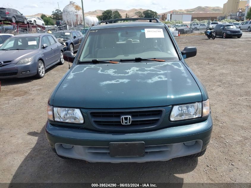 2000 Honda Passport Ex/Lx VIN: 4S6DM58W2Y4415386 Lot: 39524290