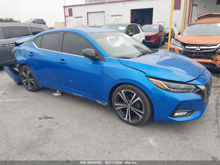 2022 Nissan Sentra Sr Xtronic Cvt VIN: 3N1AB8DVXNY318095 Lot: 39524292