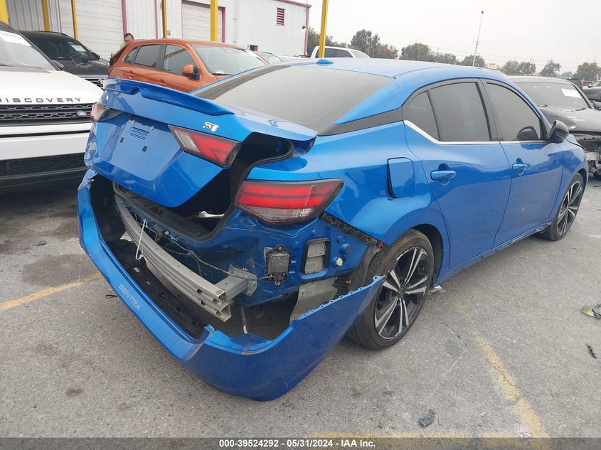 2022 Nissan Sentra Sr Xtronic Cvt VIN: 3N1AB8DVXNY318095 Lot: 39524292