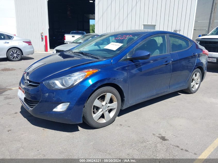 2013 Hyundai Elantra Gls VIN: KMHDH4AE7DU639384 Lot: 39524321