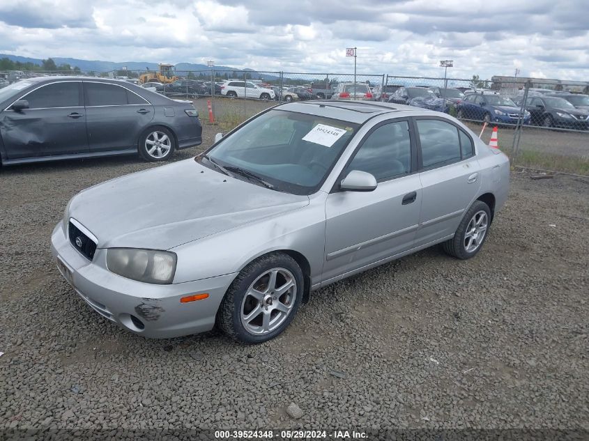 2001 Hyundai Elantra Gls VIN: KMHDN45D31U200155 Lot: 39524348