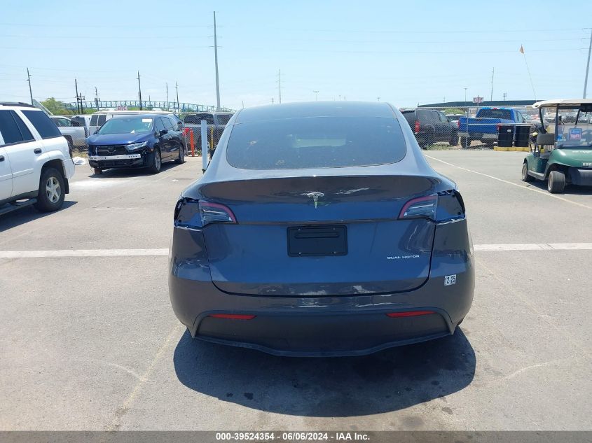 2023 Tesla Model Y Awd/Long Range Dual Motor All-Wheel Drive VIN: 7SAYGDEE8PF936957 Lot: 39524354