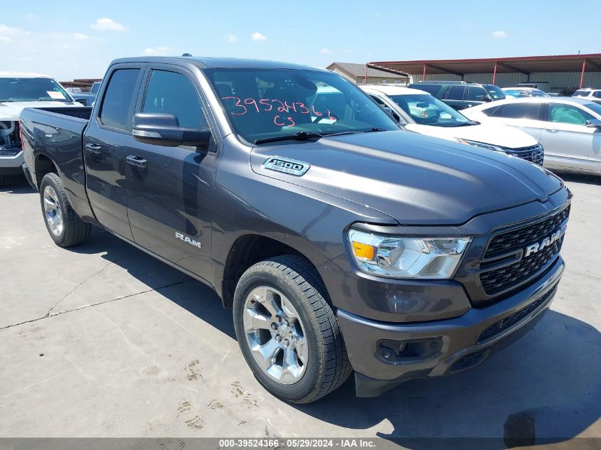 2022 Ram 1500 Big Horn Quad Cab 4X4 6'4 Box VIN: 1C6SRFBT3NN162666 Lot: 39524366