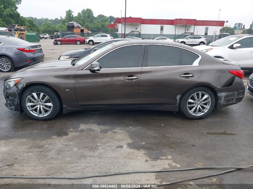 2014 Infiniti Q50 Premium VIN: JN1BV7AR8EM691796 Lot: 39524402