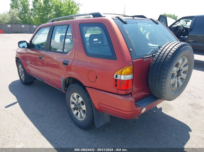 1999 Honda Passport Ex/Lx VIN: 4S6CM58W3X4415889 Lot: 39524432