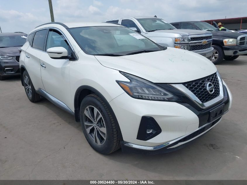 2022 Nissan Murano Sv Intelligent Awd VIN: 5N1AZ2BS9NC124273 Lot: 39524450