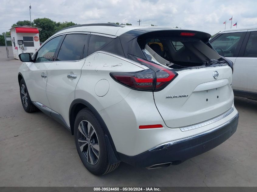 2022 Nissan Murano Sv Intelligent Awd VIN: 5N1AZ2BS9NC124273 Lot: 39524450