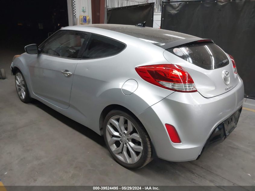 2012 Hyundai Veloster Base W/Gray VIN: KMHTC6AD2CU025337 Lot: 39524495