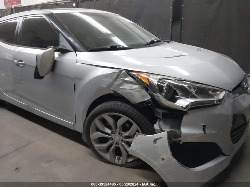 2012 Hyundai Veloster Base W/Gray VIN: KMHTC6AD2CU025337 Lot: 39524495