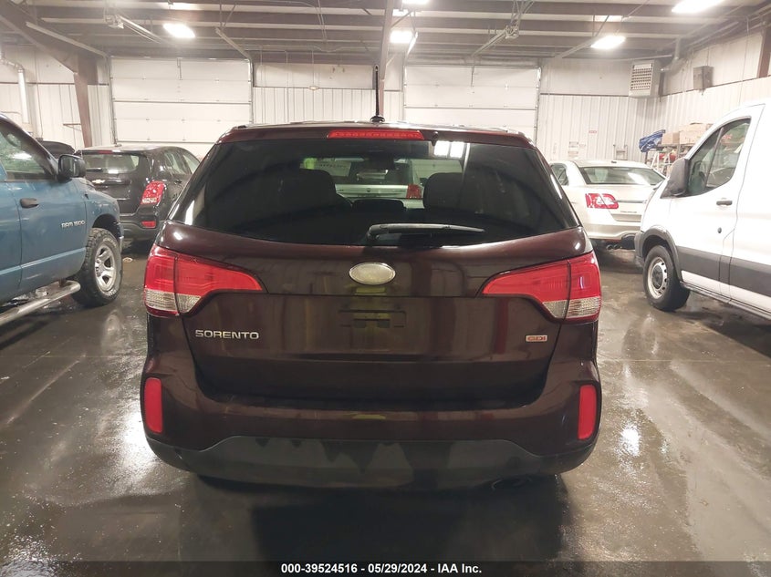 2015 Kia Sorento Lx VIN: 5XYKT3A67FG593444 Lot: 39524516