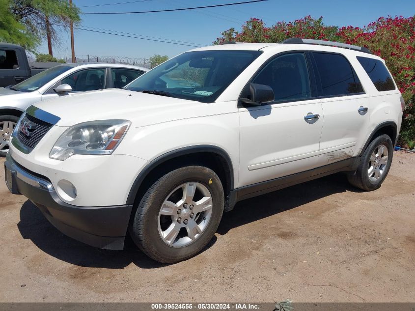 2011 GMC Acadia Sle VIN: 1GKKRPED4BJ309801 Lot: 39524555